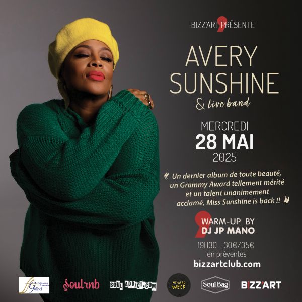 AVERY SUNSHINE & LIVE BAND « So glad to know You » tour