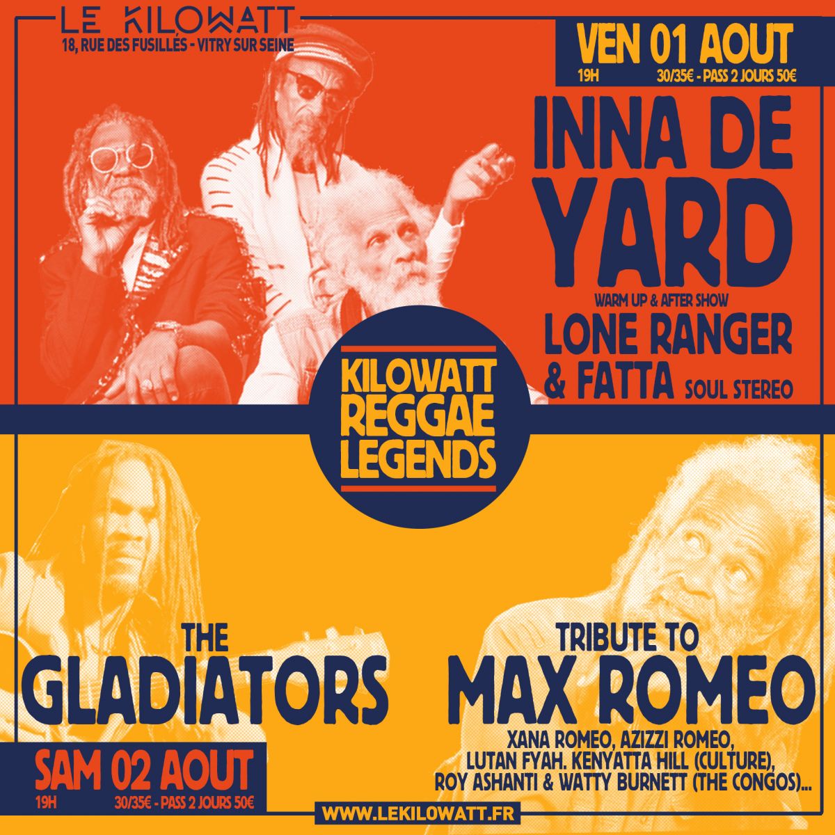 REGGAE LEGENDS - INNA DE YARD + LONE RANGER & FATTA SOUL STEREO / THE GLADIATORS + TRIBUTE TO MAX ROMEO