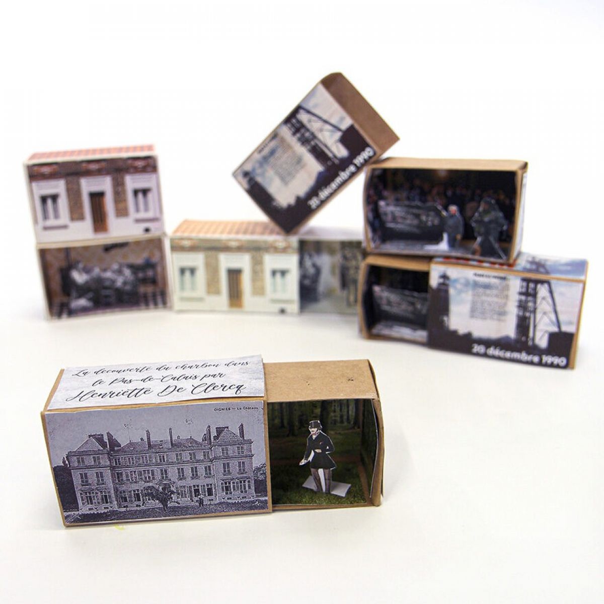 Paysage minier en diorama
