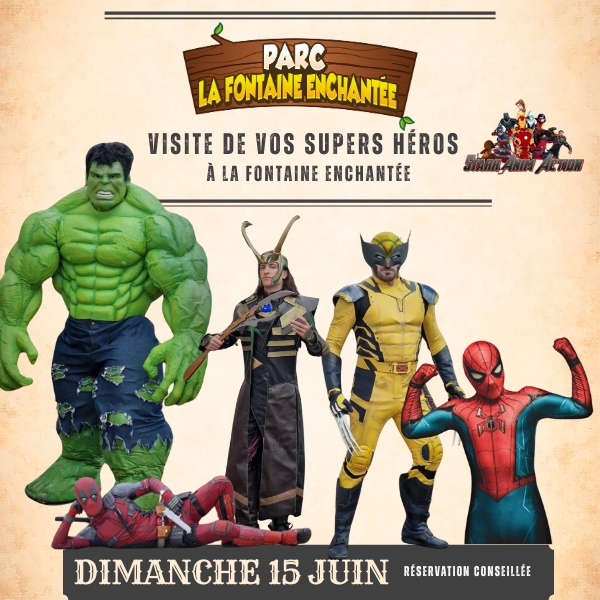 visite évènements des Supers Héros