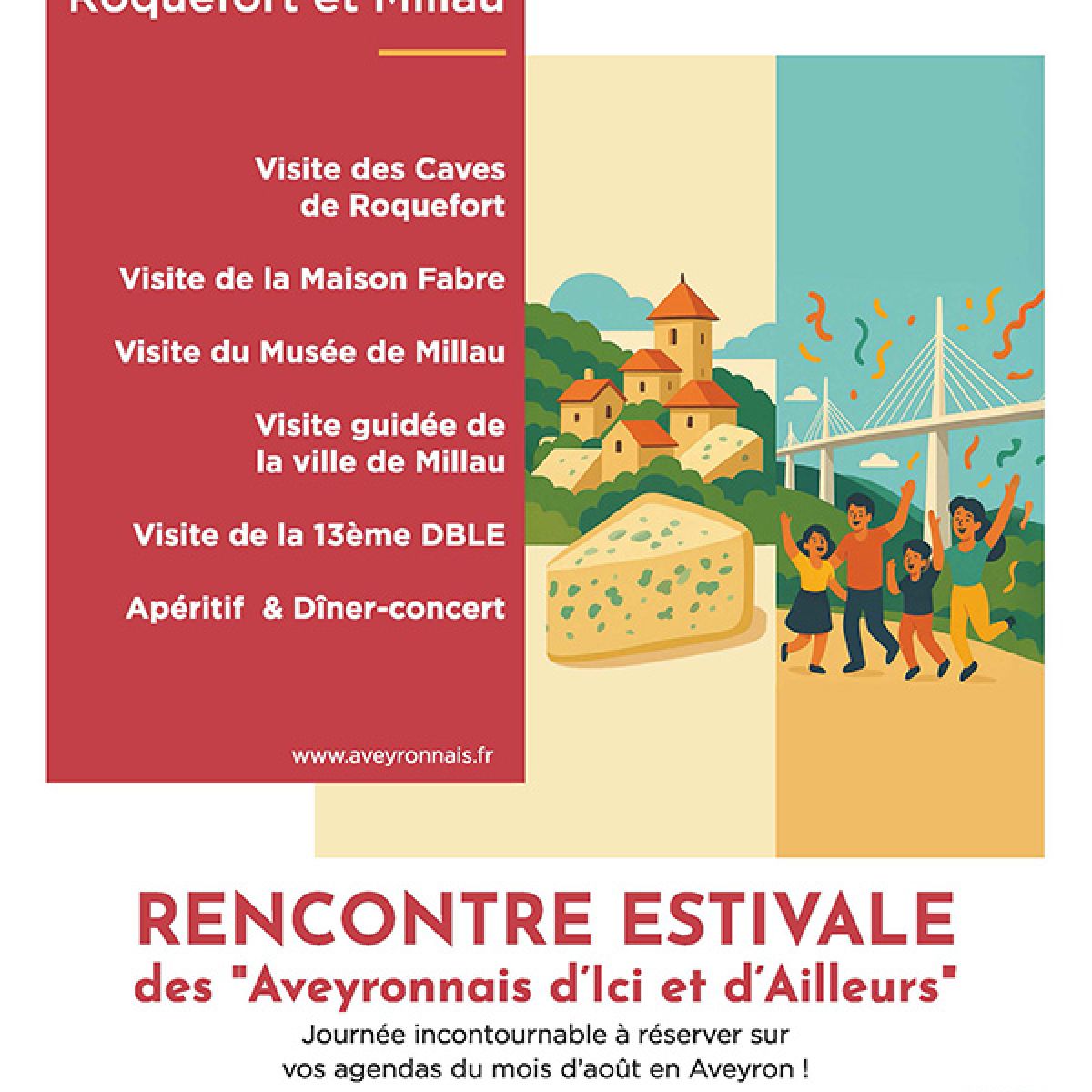 Rencontre estivale à Roquefort et à Millau - 12 août 2025
