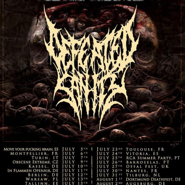 DEFEATED SANITY • COGNITIVE • CRYOGENICAL EXCISION • COLD CRASH