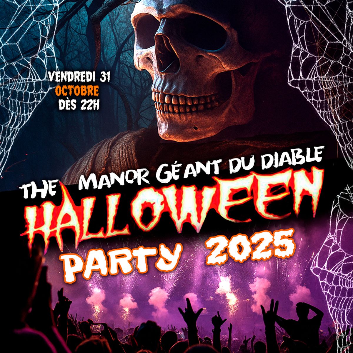 LE MANOIR GEANT DU DIABLE DE L' HORREUR HALLOWEEN PARTY 2025 PARIS 16EME + 1000 M2 + DE 1000 MONSTRES