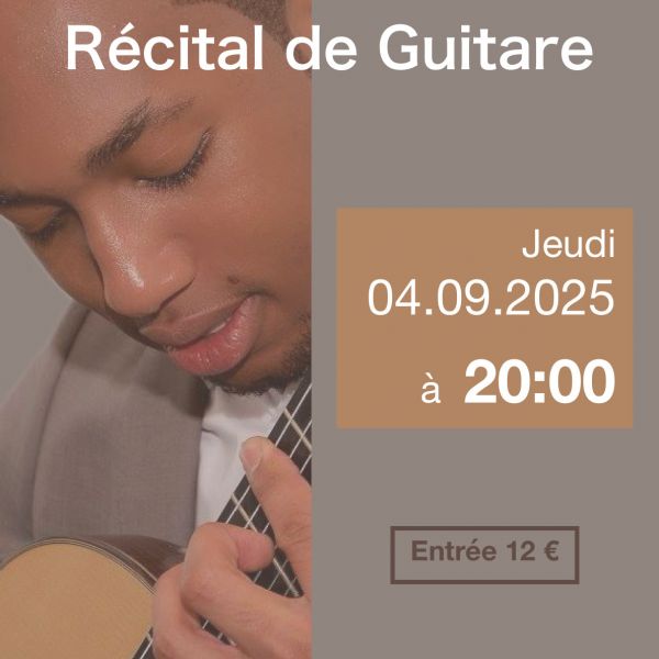 Récital de guitare - Kévin Moindaze