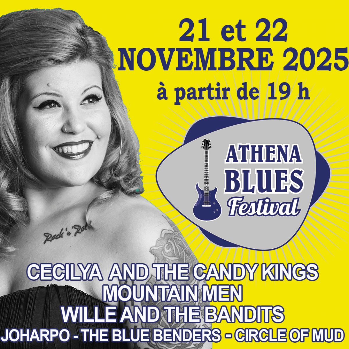 ATHENA BLUES FESTIVAL 2025 - PASS FESTIVAL ( 21/11 + 22/11)