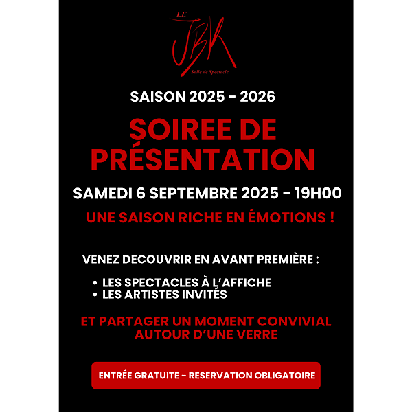 Soirée de présentation - Saison 2025/2026