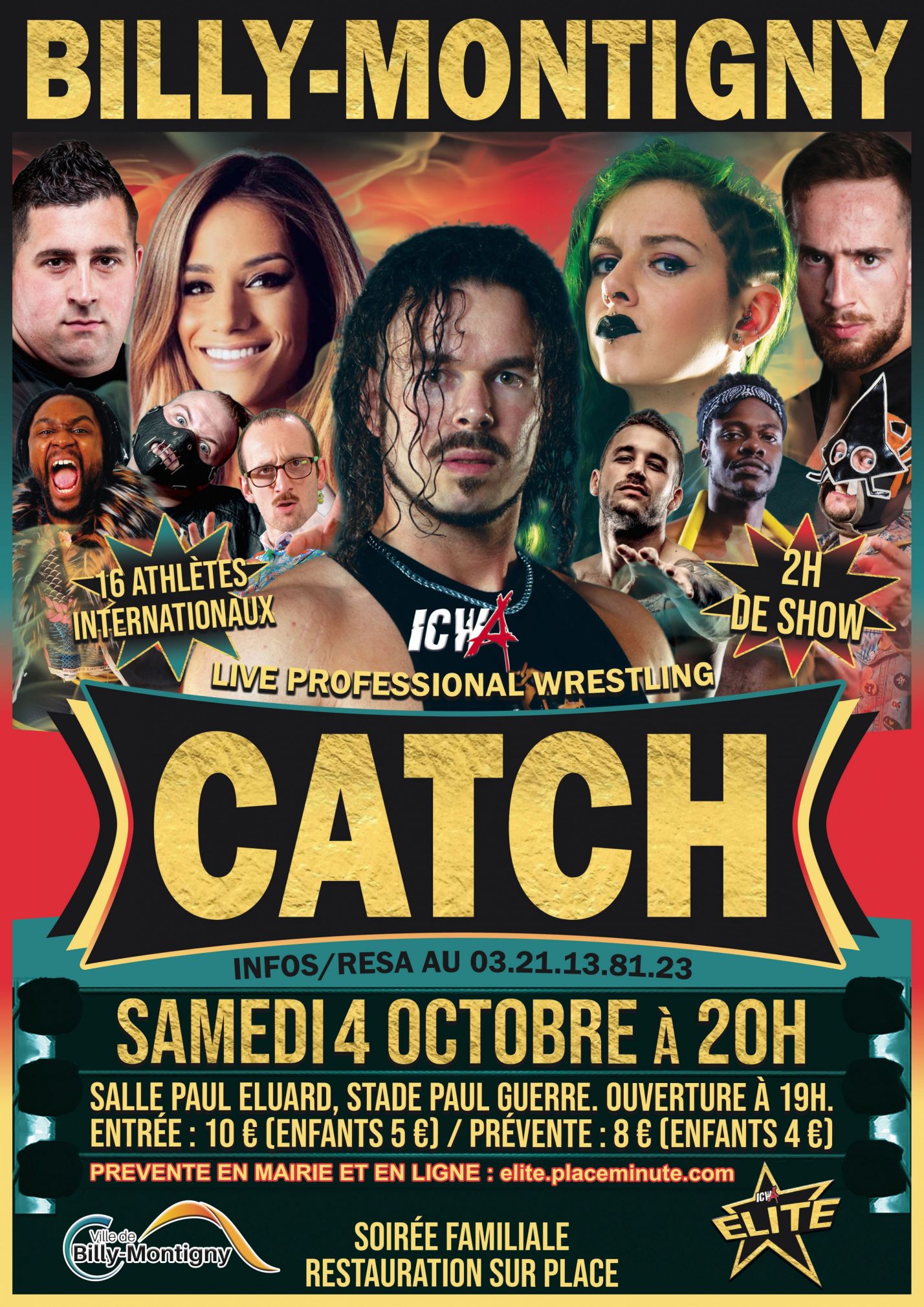 Gala de catch ELITE à BILLY-MONTIGNY, 2ème édition !