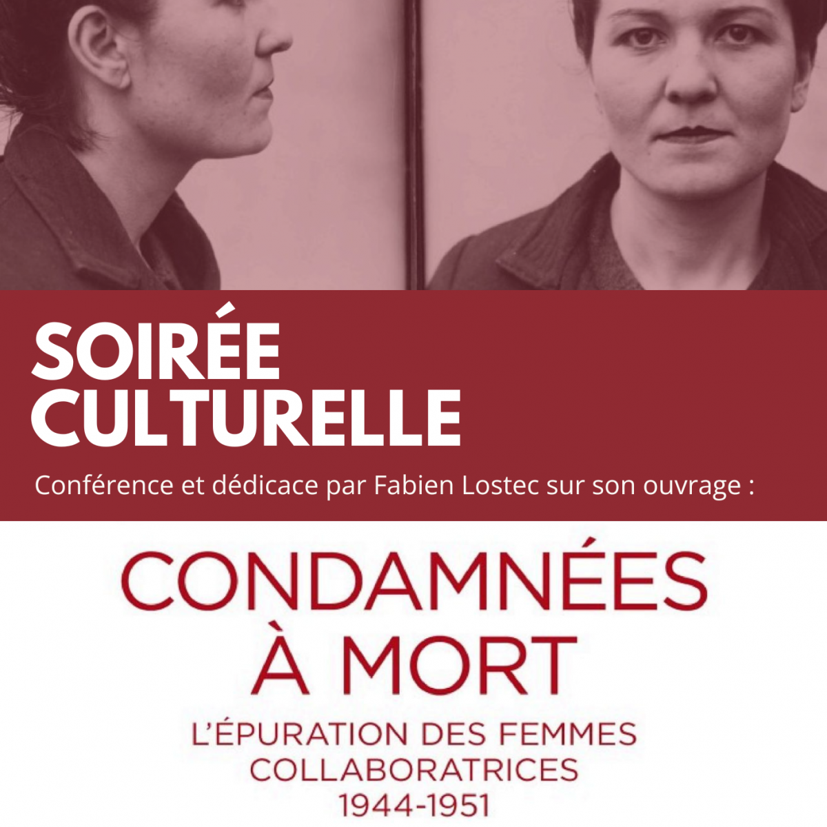 Soirée culturelle "Conférence et dédicace de Fabien Lostec"