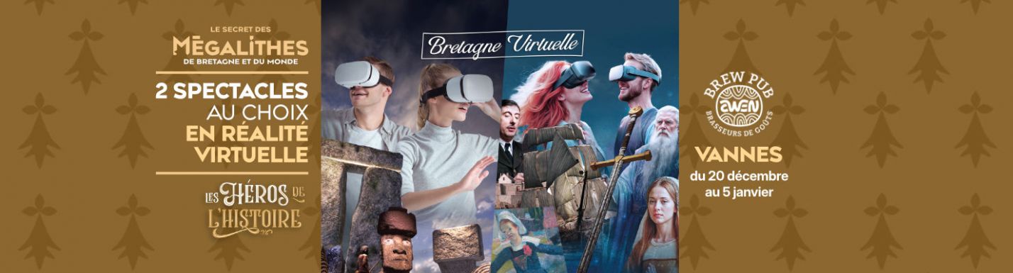 BRETAGNE VIRTUELLE - LE SECRET DES MEGALITHES + LES HEROS DE L'HISTOIRE DE BRETAGNE
