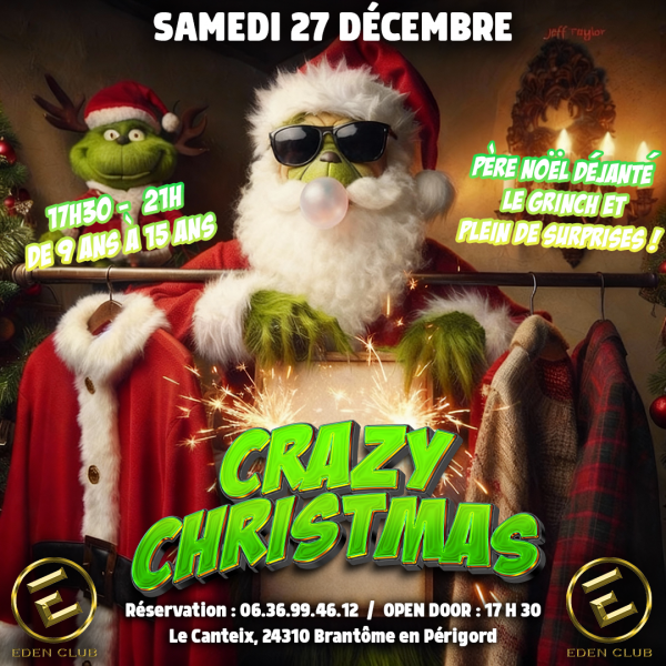 Crazy Christmas à L'eden club