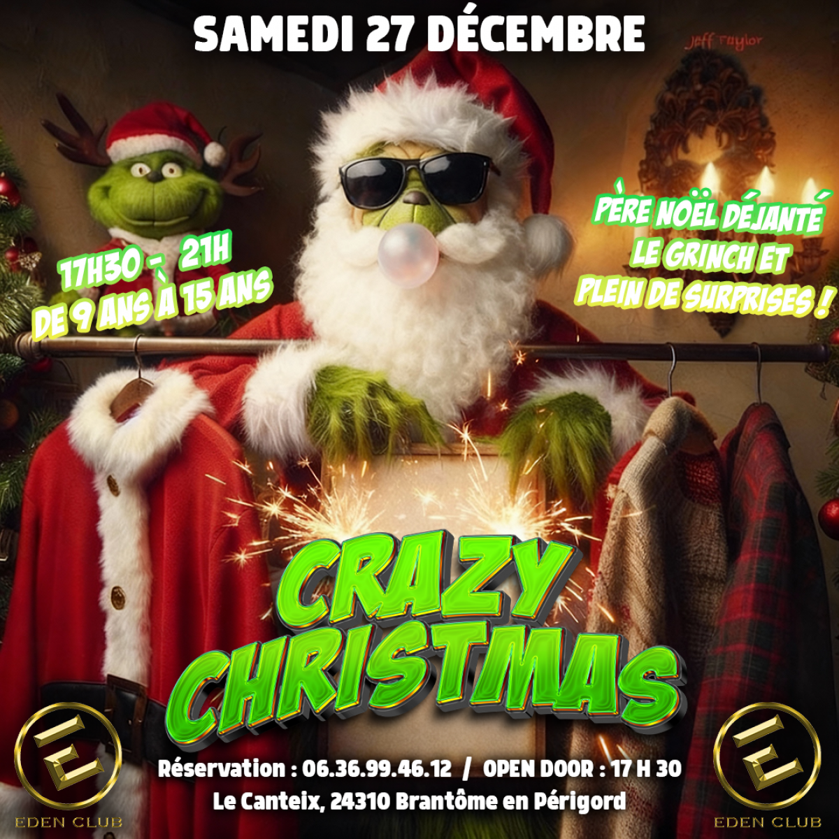 Crazy Christmas à L'eden club