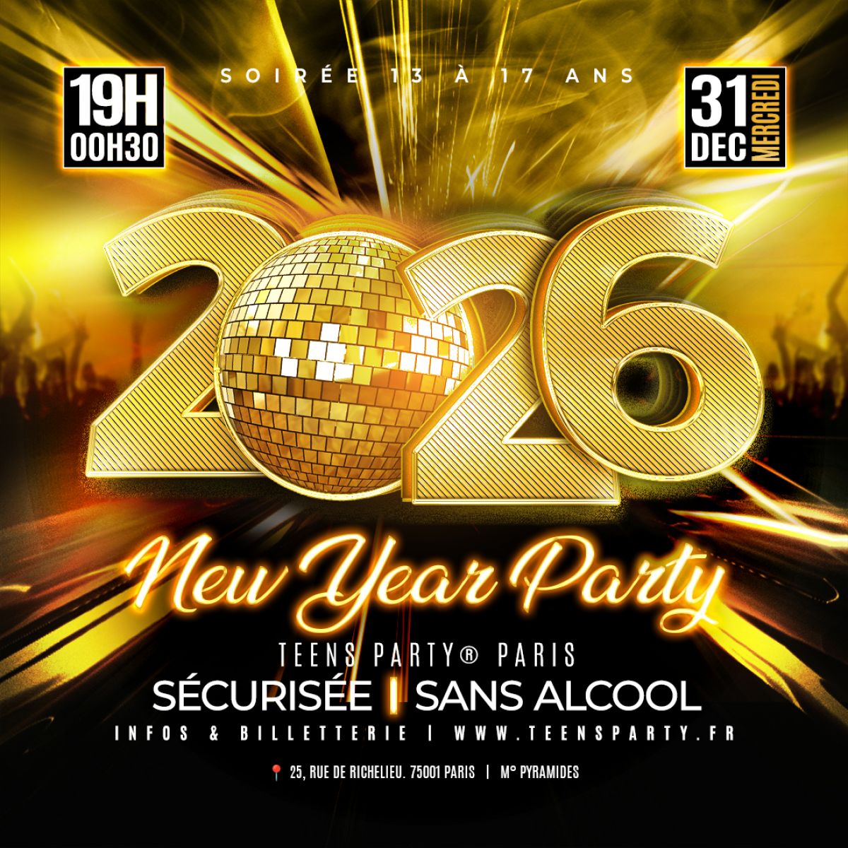 TEENS NEW YEAR PARTY