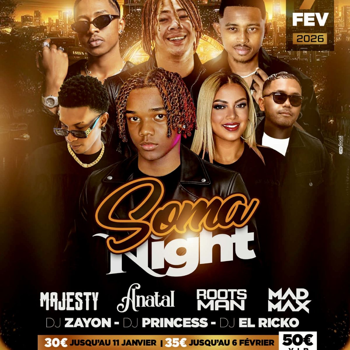 SOMA NIGHT 6000€ Tour PARIS