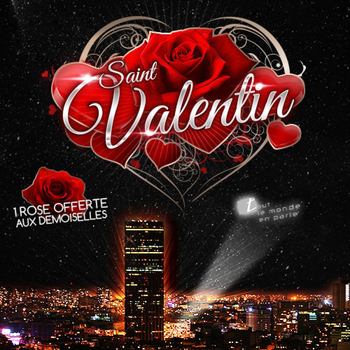 Saint Valentin sur les toits de paris