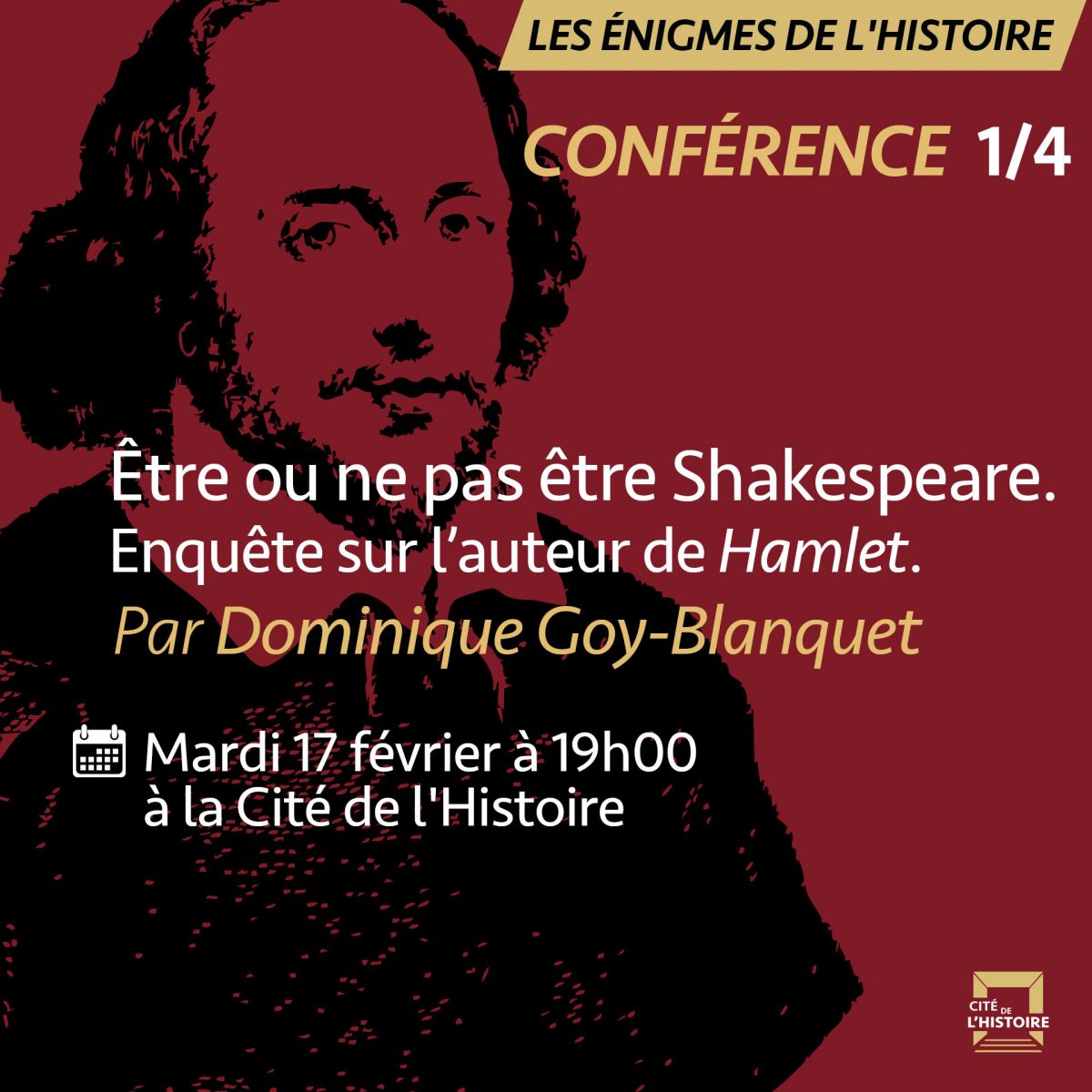 Être ou ne pas être Shakespeare. Enquête sur l’auteur de Hamlet, par Dominique Goy-Blanquet