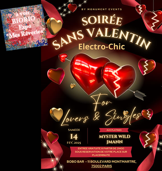 Soirée Sans Valentin - for Lovers & Singles - by Monument Events au Bobo Bar