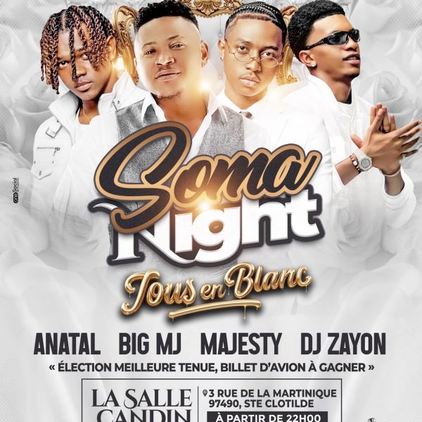 Soma Night tous en blanc - St Denis