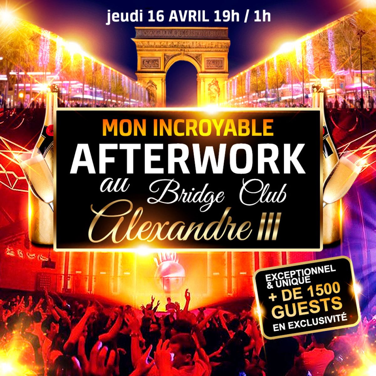 MON INCROYABLE AFTERWORK EXCEPTIONNEL & EXCLUSIF AU BRIDGE CLUB SOUS LE PONT ALEXANDRE III