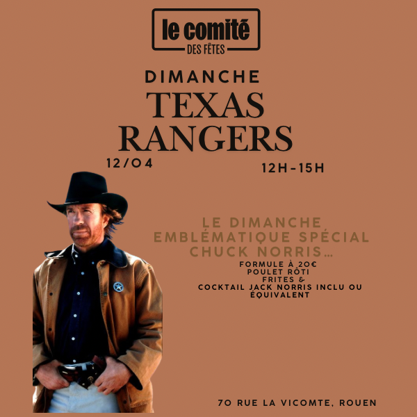 Dimanche Texas Ranger du Comité Des Fêtes