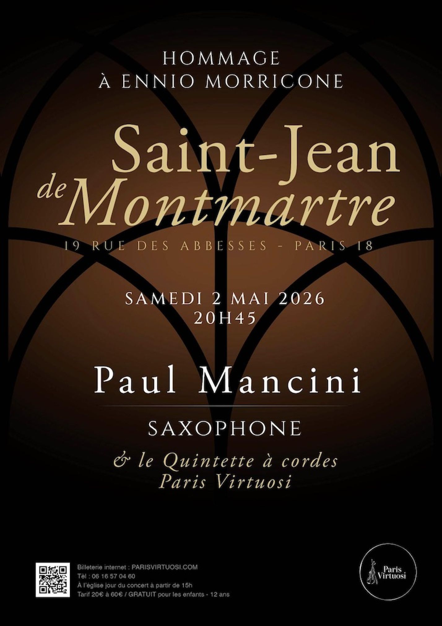 Hommage à Ennio Morricone par Paul Mancini Saxophone et Paris Virtuosi