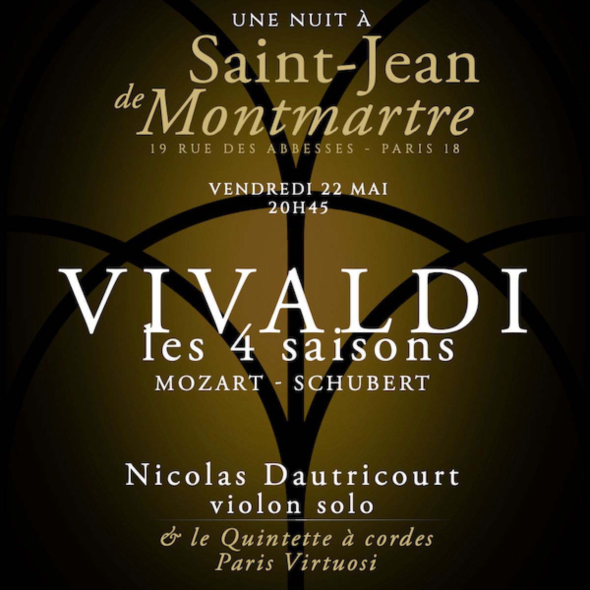 Les quatre saisons de Vivaldi, et l’Ave Maria de Schubert à Saint-Jean de Montmartre