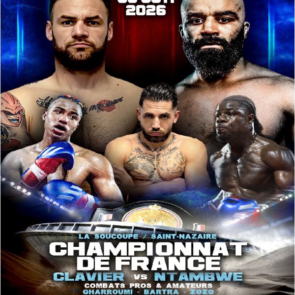 Championnat de France Brice CLAVIER et 3 combats professionnels