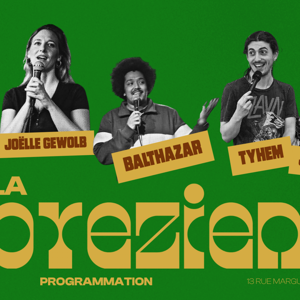 Tyhem, Antoine Pittion, Joëlle Gewolb, Jules Robin & More