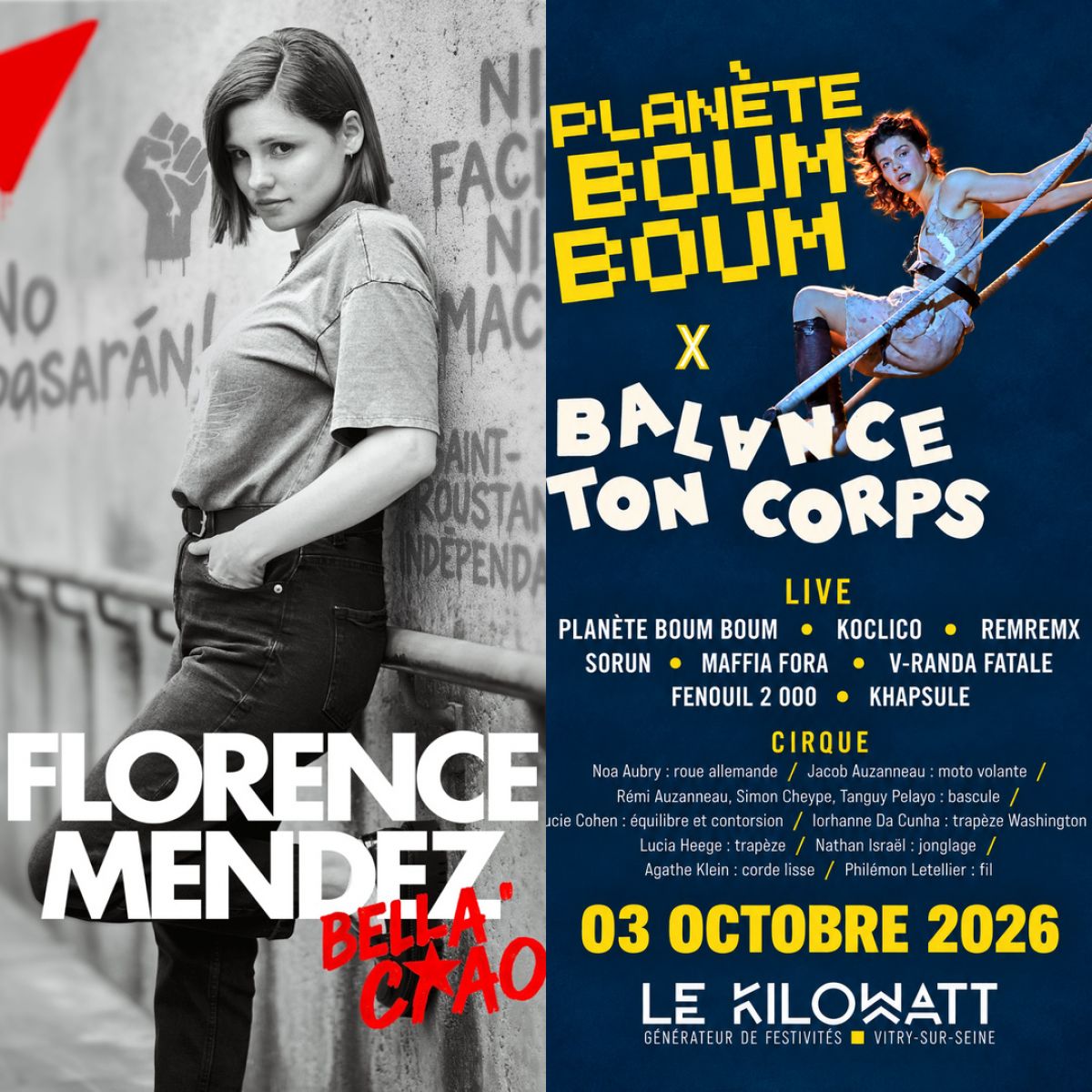 PASS  FLORENCE MENDEZ + PLANETE BOUM BOUM & BALANCE TON CORPS
