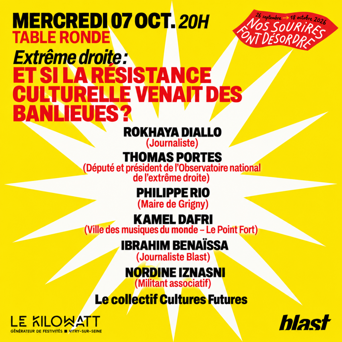 TABLE RONDE : Et si la resistance culturelle venait des banlieues ?